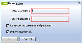 Enter your account details.