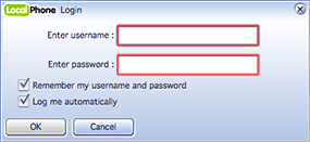 Enter your account details.